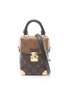 Louis Vuitton Handbag Camera Box 2-Way Canvas Leather